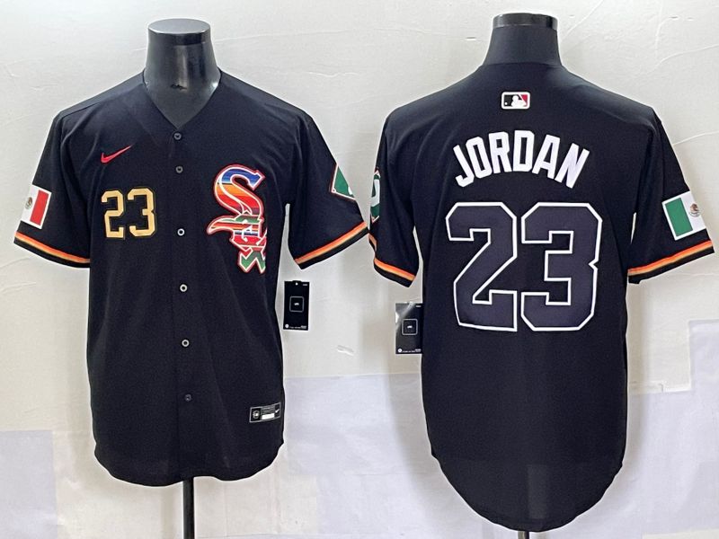 Men 2025 Chicago White Sox #23 Jordan Black Game Nike MLB Jersey style 54